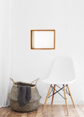 Bilderrahmen "Kastenprofil", teilvergoldet. Passend für Bildgröße bis 37,5 x 47,5 cm