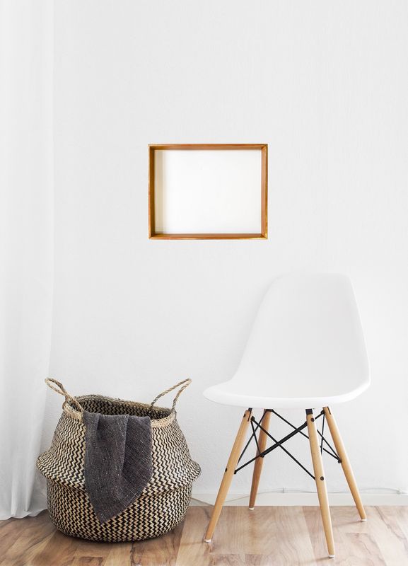 Bilderrahmen "Kastenprofil", teilvergoldet. Passend für Bildgröße bis 37,5 x 47,5 cm