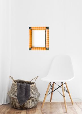 Bilderrahmen, handbemalt. Passend für Bildgröße bis 24 x 30 cm