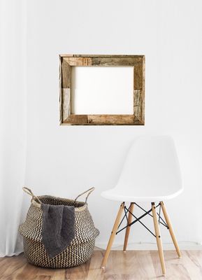 Bilderrahmen,  Altholzprofil. Passend für Bildgröße bis 35 x 45 cm