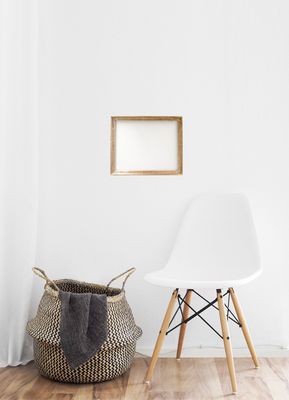 Bilderrahmen "Berliner Leiste", teilvergoldet. Passend für Bildgröße bis 29 x 36 cm