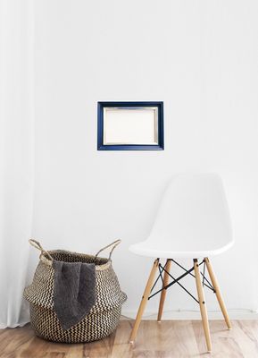 Handgefertigter Bilderrahmen, teilvergoldet. Passend für Bildgröße bis 20 x 30 cm