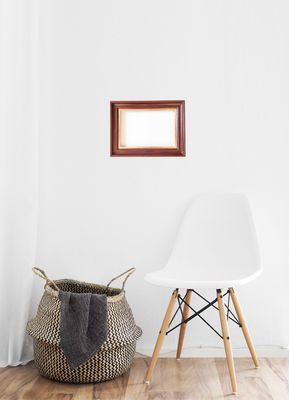 Bilderrahmen, teilvergoldet. Passend für Bildgröße bis  20 x 29 cm