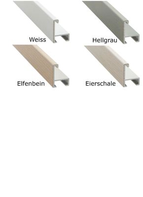 Alurahmen, furniert, hell eingefärbt, 5 mm breit, 4 Farben zur Auswahl.