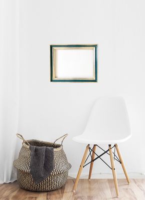 Bilderrahmen, teilvergoldet. Passend für Bildgröße bis  32,5 x 42,5 cm