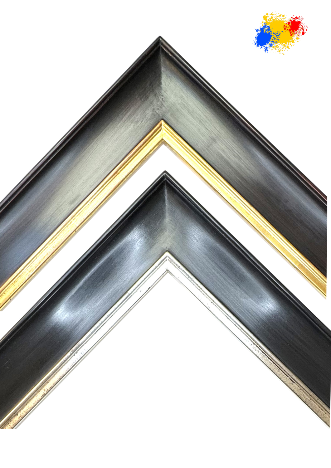Classicist hollow-throated profile from the 19th century, a real classic. 100% hand-golden in own workshop. 52 mm wide, two variants to choose from. Tailored to measure. Classicist hollow-throated profile from the 19th century, a real classic. 100% hand-golden in own workshop. 52 mm wide, two variants to choose from. Tailored to measure.