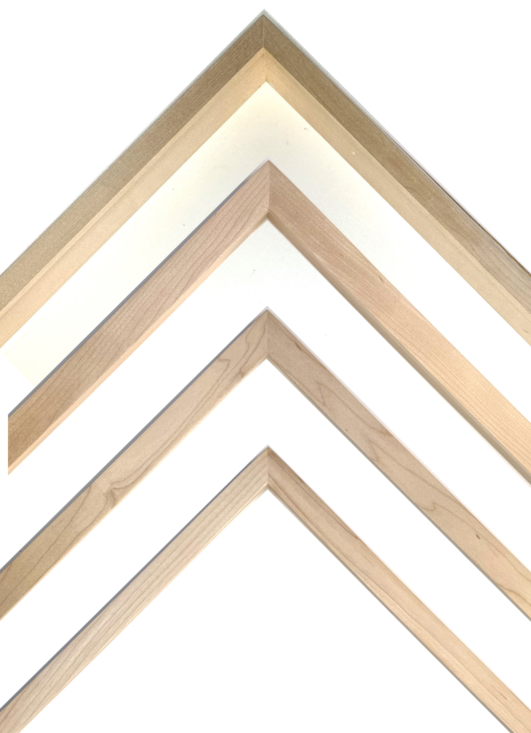 Picture frame made of solid maple wood, processed in our own workshop. Modern, angular graphics bar, 12, 15 , 20 mm wide, black matt lacquered. Tailored to measure. Picture frame made of solid maple wood, processed in our own workshop. Modern, angular graphics bar, 12, 15 , 20 mm wide, black matt lacquered. Tailored to measure.