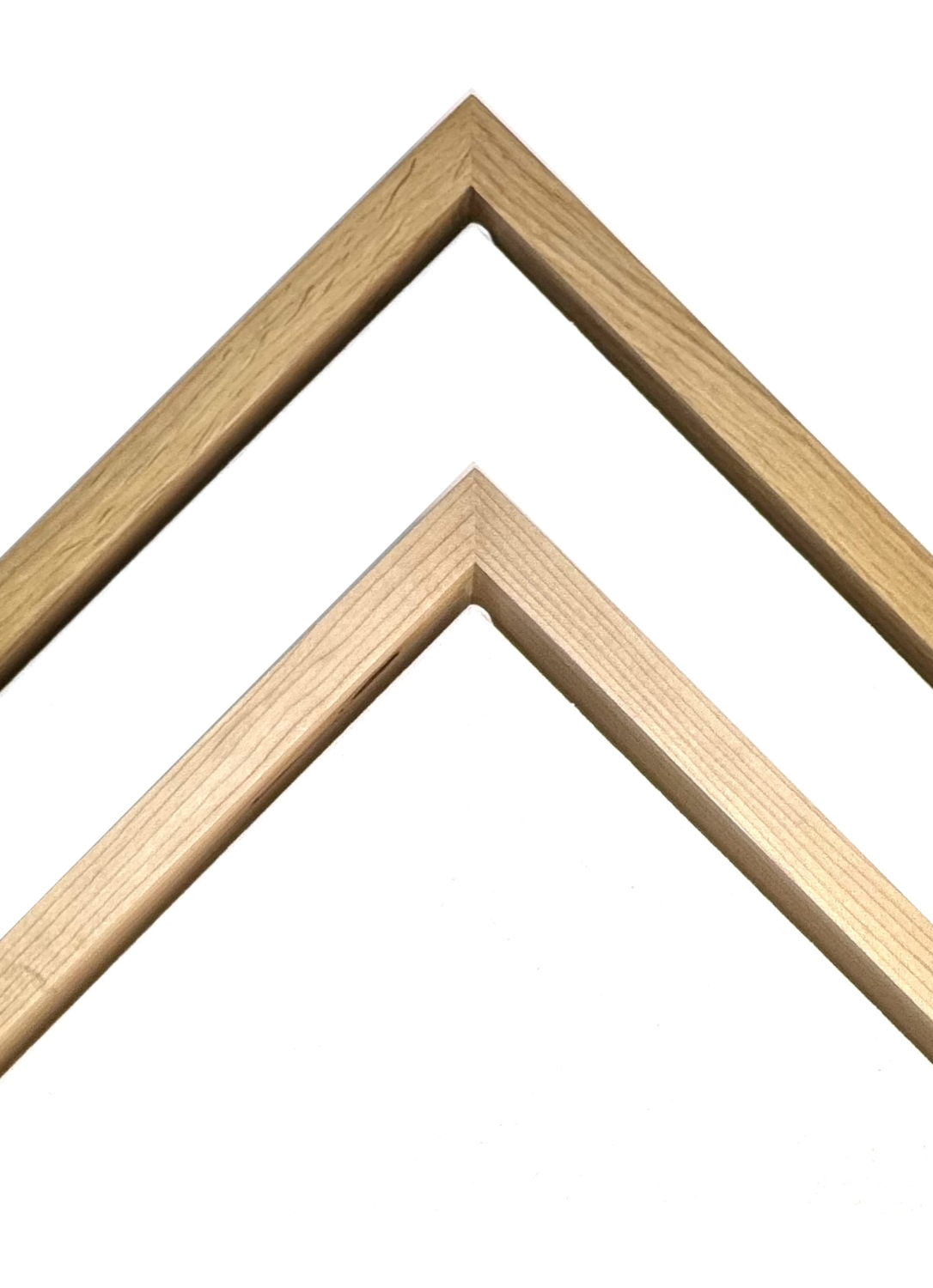 Slide joint frame/ART-BOX, visible edge 20 mm wide, suitable for stretcher frames (2-3 cm thick) but also Alu Dibond, acrylic and wooden panels. Made of solid oak and maple. Slide joint frame/ART-BOX, visible edge 20 mm wide, suitable for stretcher frames (2-3 cm thick) but also Alu Dibond, acrylic and wooden panels. Made of solid oak and maple.