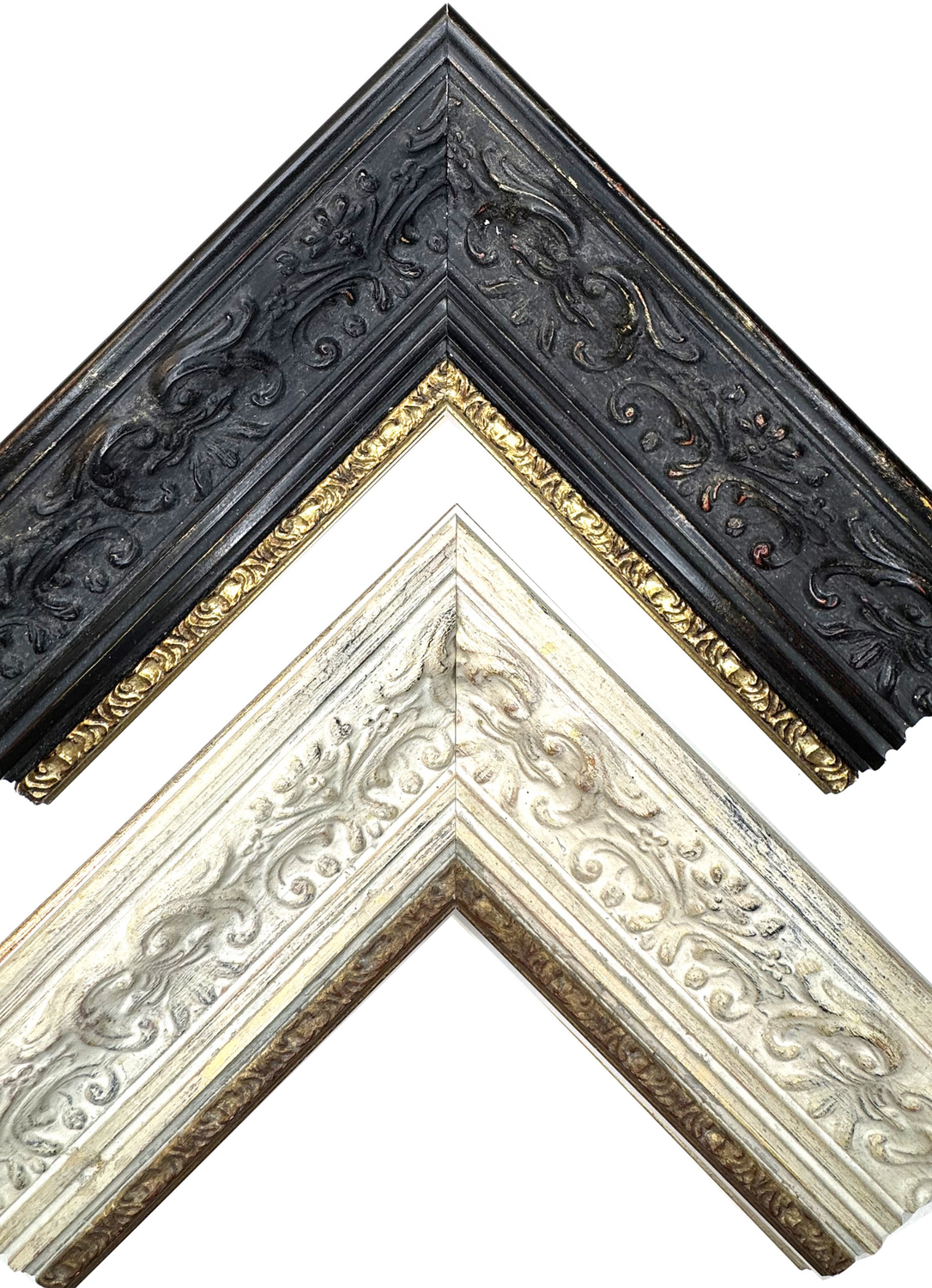 Classic picture frame with strongly decorated surface, 68 mm wide, two variants to choose from. Tailored to measure. Classic picture frame with strongly decorated surface, 68 mm wide, two variants to choose from. Tailored to measure.