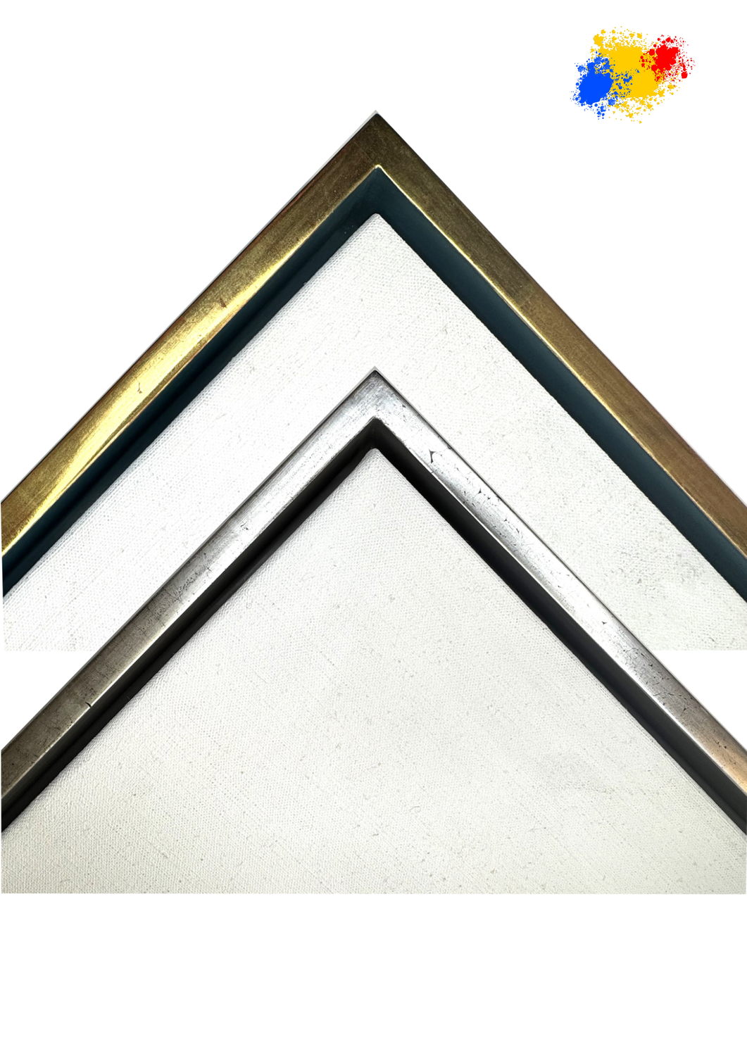 Slide seat frame/ART-BOX, suitable for stretcher frames (2cm strong) but also aluminium dibond, acrylic and wooden panels. Completely hand-golden in own workshop. Can be designed in your desired colour. Slide seat frame/ART-BOX, suitable for stretcher frames (2cm strong) but also aluminium dibond, acrylic and wooden panels. Completely hand-golden in own workshop. Can be designed in your desired colour.