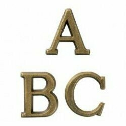 Letras y Números Dorados
