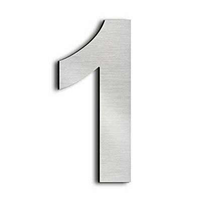 ¨1¨ Número Inox Adhesivo varios tamaños