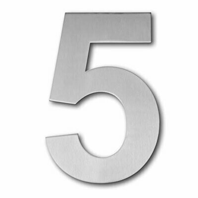 ¨5¨ Número Inox Adhesivo varios tamaños
