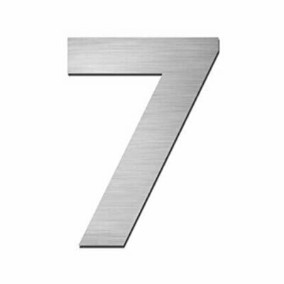 ¨7¨ Número Inox Adhesivo varios tamaños