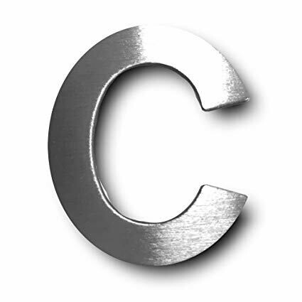 ¨C¨ Letra de Inox Adhesiva varios tamaños