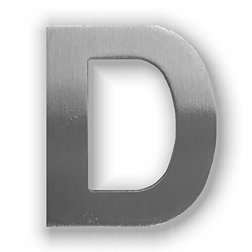 ¨D¨ Letra de Inox Adhesiva varios tamaños