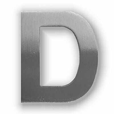 ¨D¨ Letra de Inox Adhesiva varios tamaños