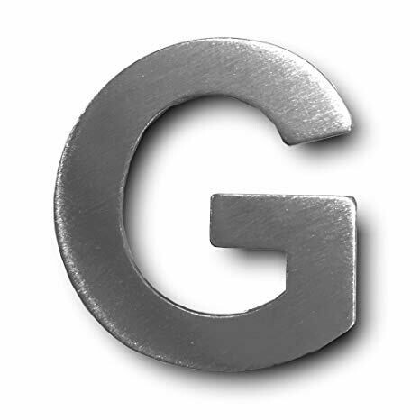¨G¨ Letra de Inox Adhesiva varios tamaños