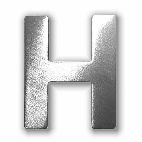 ¨H¨ Letra de Inox Adhesiva varios tamaños