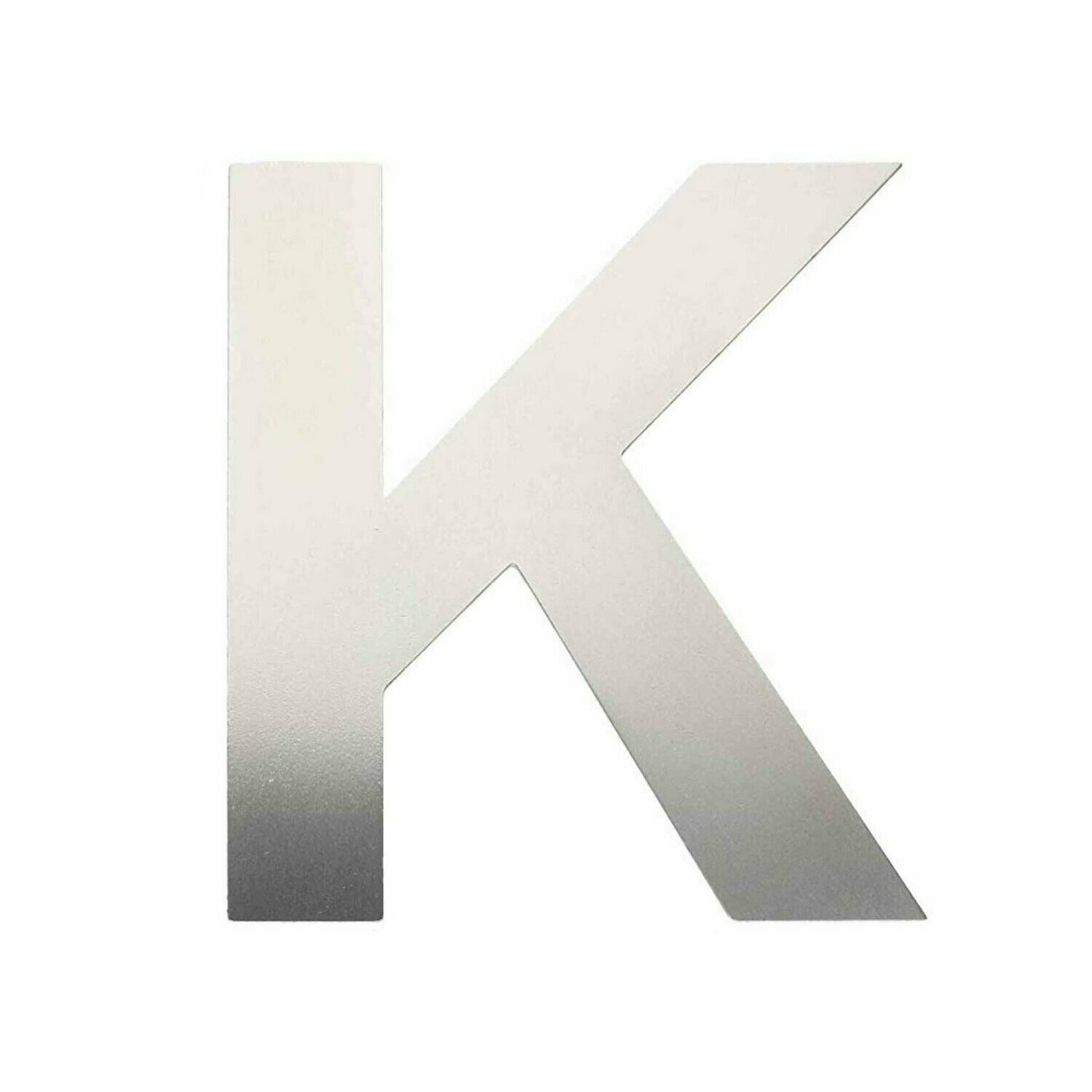 ¨K¨ Letra de Inox Adhesiva varios tamaños