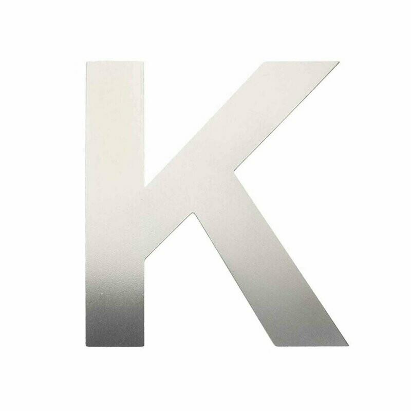 ¨K¨ Letra de Inox Adhesiva varios tamaños