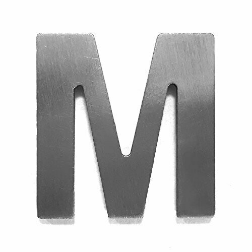 ¨M¨ Letra de Inox Adhesiva varios tamaños