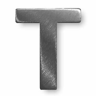 ¨T¨ Letra de Inox Adhesiva varios tamaños