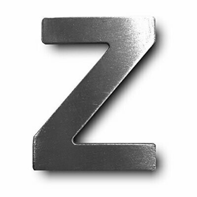 ¨Z¨ Letra de Inox Adhesiva varios tamaños