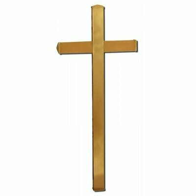 Cruz dorada lisa varios tamaños