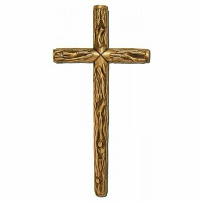 Cruz de tronco dorada varios tamaños