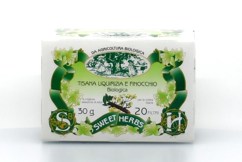Licorice and fennel herbal tea BIO 10 tea bags