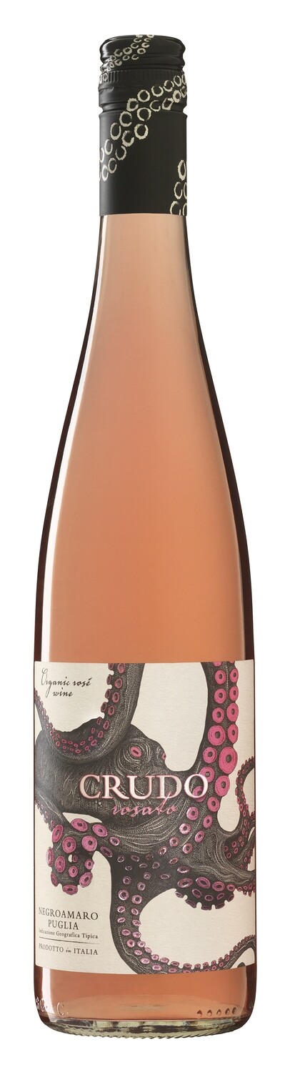 &quot;Crudo Rosato Negroamaro Puglia&quot; 12.5% 0.75L розовое сухое вино