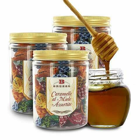 Dragee with honey, assorted, 6 tastes, 90 gr.