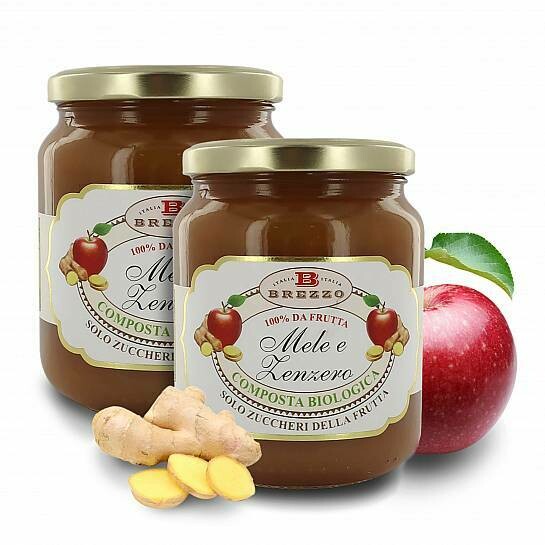 BIO Apple and ginger jam 390 gr.