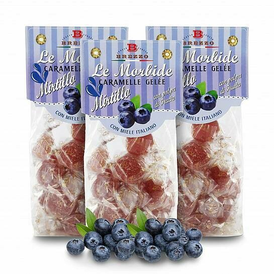 Blueberry candied fruit jelly with honey 150g