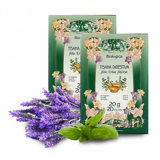 Digestive herbal tea with mountain herbs BIO in 20 sachets