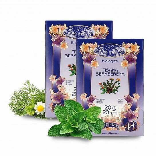 Relaxing and digesting herbal tea BIO in 20 sachets