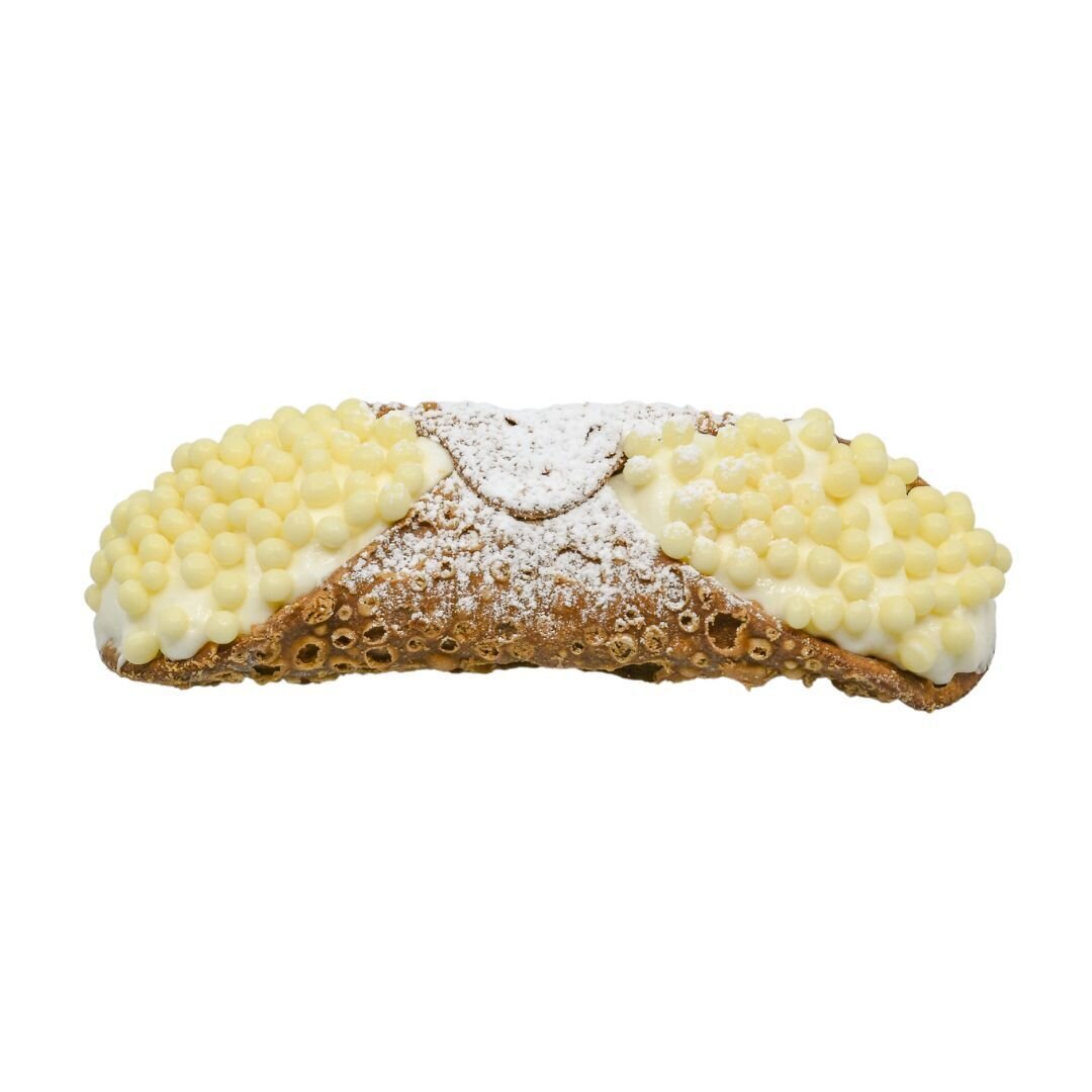 Cannoli L size with classic cream and white chocolate balls