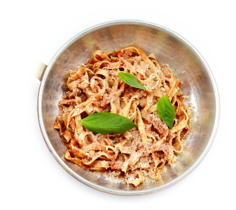 Pasta vegetarian in Arrabbiata sauce