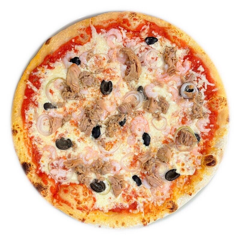 With tuna and shrimps 30 cm
