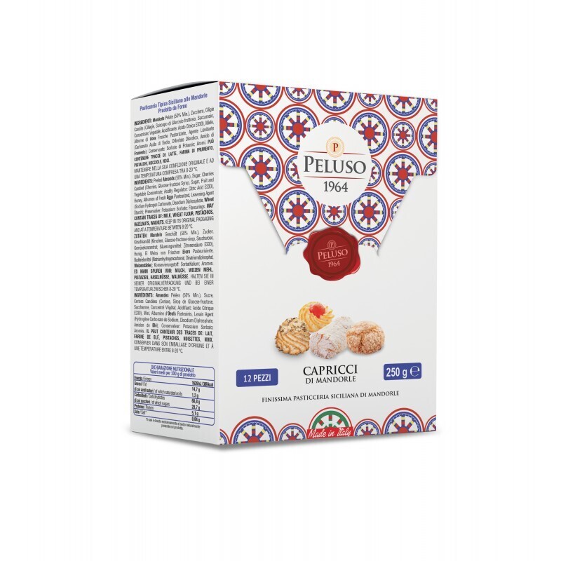 Handmade almond biscuits, assorted &quot;Capricci&quot; 250 gr.