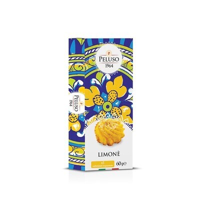 Soft handmade almond biscuits with lemon notes "Limonè" 60 gr.