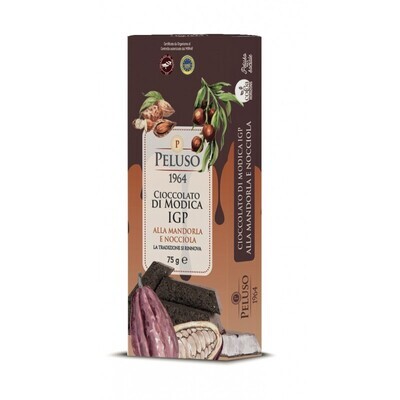 Chocolate of Modica IGP with almonds and hazelnuts