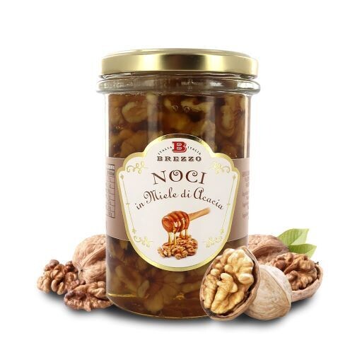 Assorted nuts in acacia honey 350 gr.
