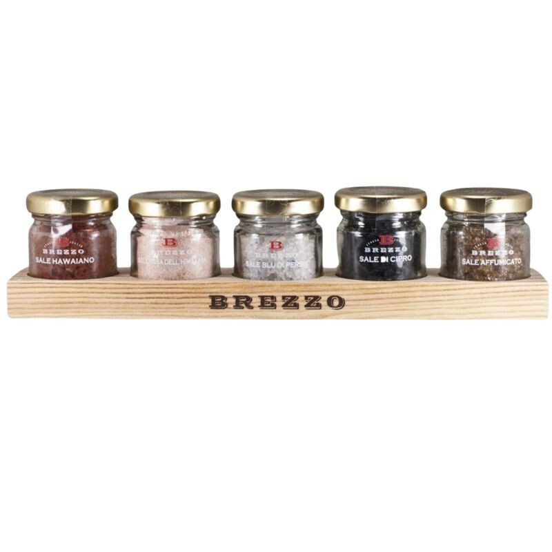Gift set: salt from different parts of the world 5x30 gr.