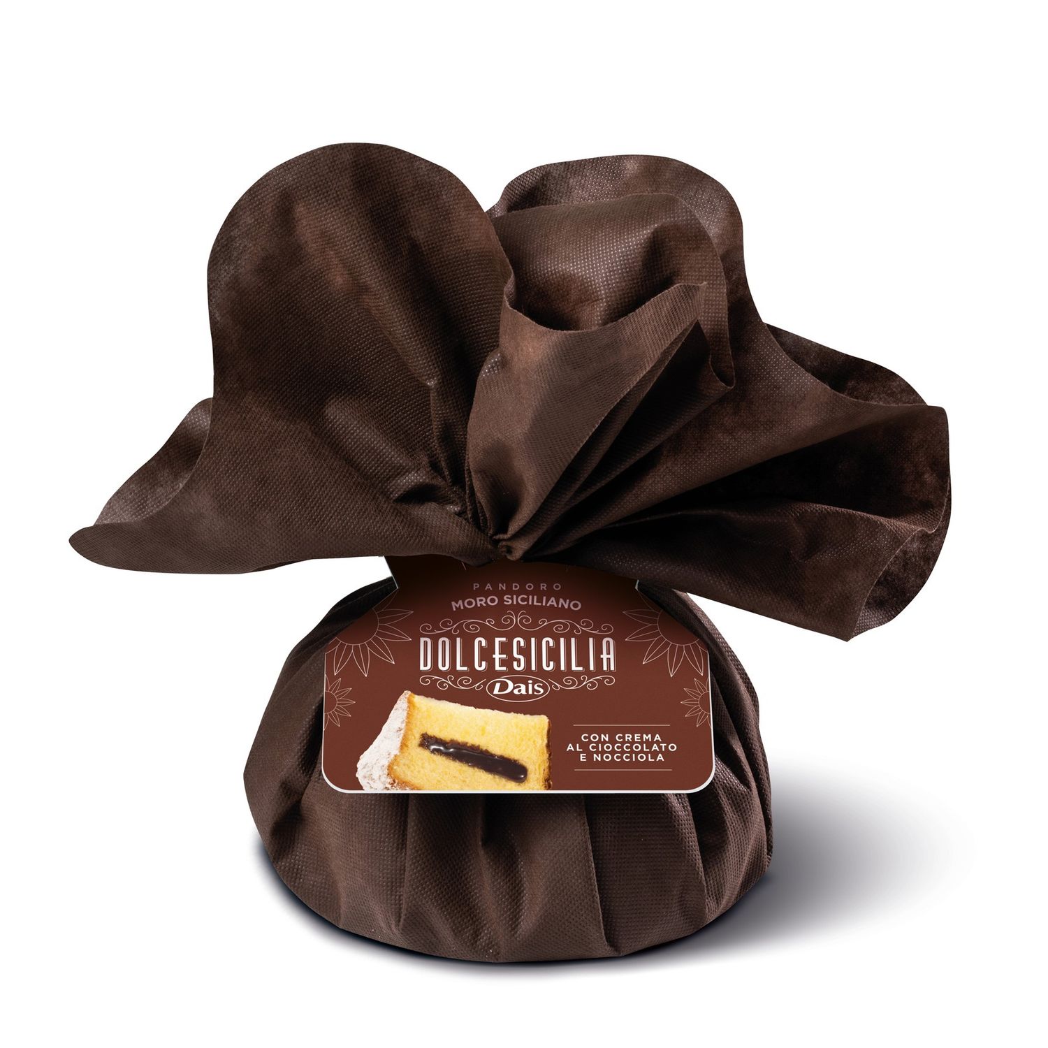 Pandoro with chocolate and hazelnut cream 750 gr. - Hand made
