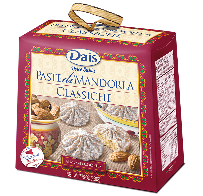 Sicilian almond flour soft cookies, classic 220 gr.