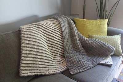 Chrysalis Brioche Blanket