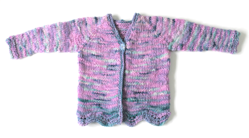 Mermaid Cardigan SAMPLE - size 4 child sweater