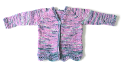 Mermaid Cardigan SAMPLE - size 4 child sweater
